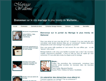 Tablet Screenshot of mariage-wallonie.be